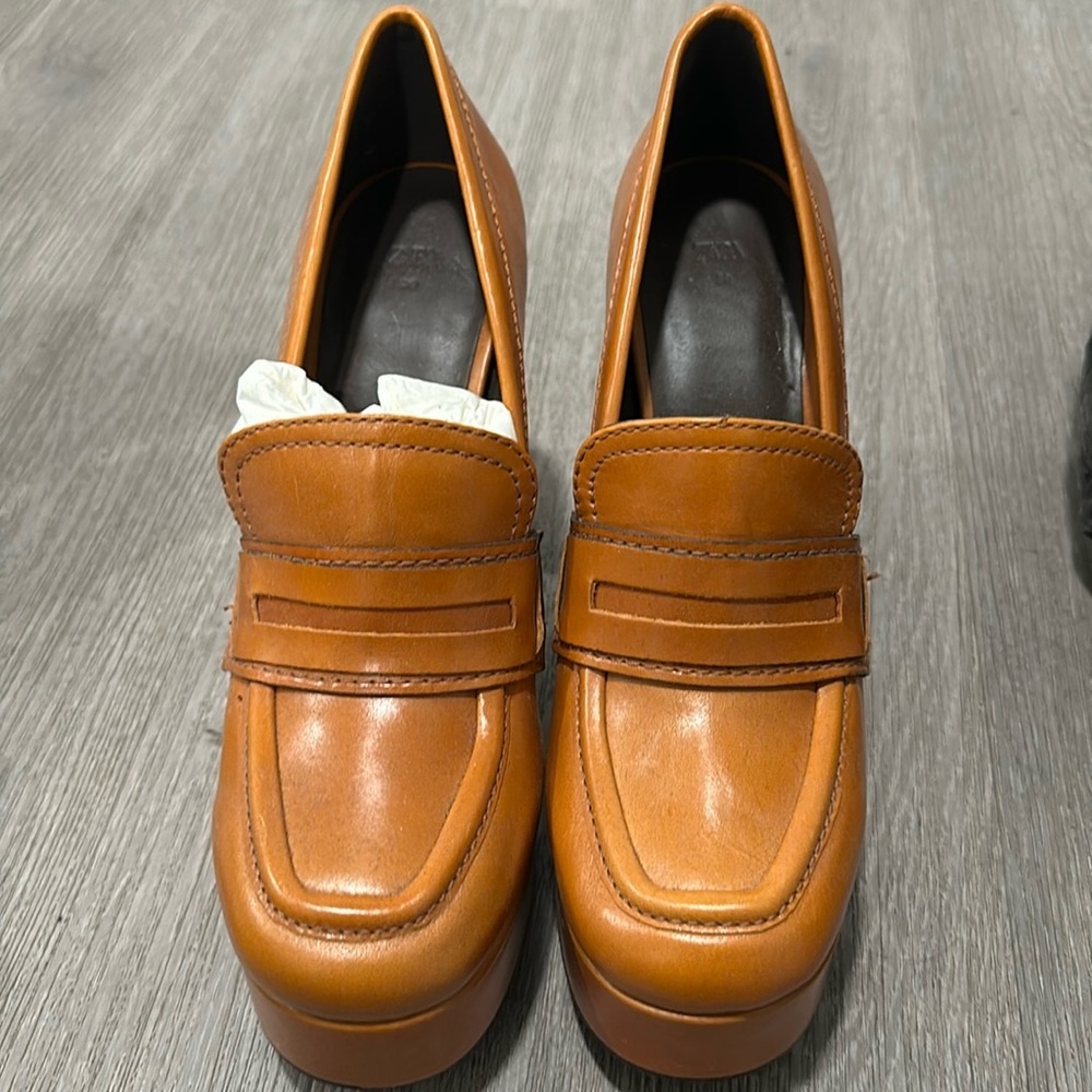 Zara size 8 shoe platform